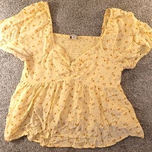 Flowy Top with Puffy Sleeves